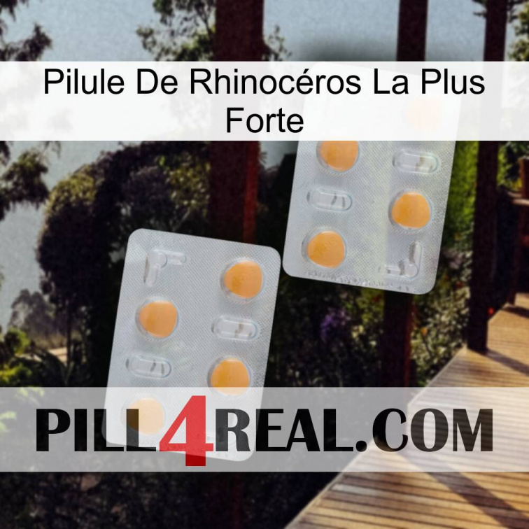 Pilule De Rhinocéros La Plus Forte 25